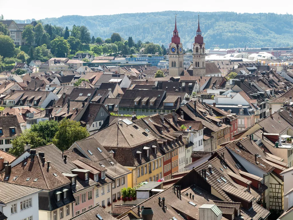 Photovoltaik-Anlage auf einem Haus in Winterthur